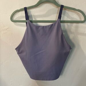 Athleta Women's Sports Crop Tank Top Sports Bra Size Small Purple